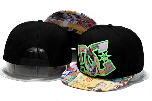 DC Black Snapback Hat YS 0613